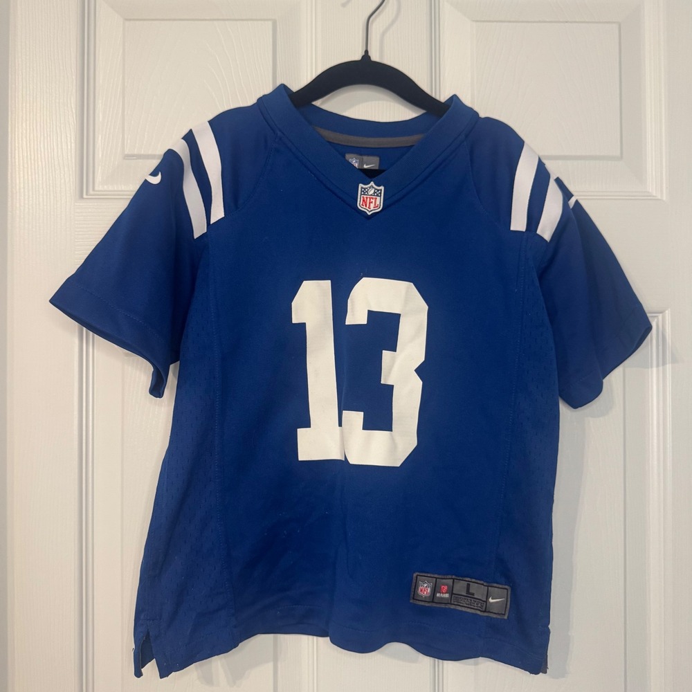 Nike Indianapolis Colts TY Hilton 13 Youth Jersey Blue Size Large L NFL Football